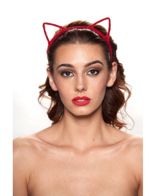 Red Basic Cat Headband