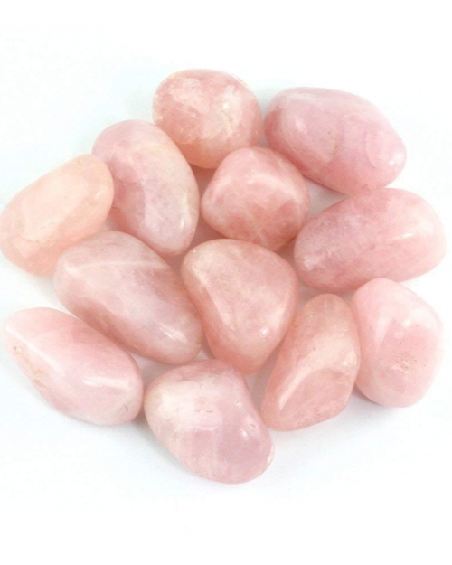 1lb Tumbled Pink Rose Quartz Stone Large 1"+ (Polished Healing Crystals) *Wholesale Bulk Pound Lot*